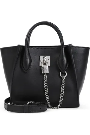 ERMANNO SCERVINO Tassen, Dames, Zwart, ONE Size, Leer, Zwarte leren handtas