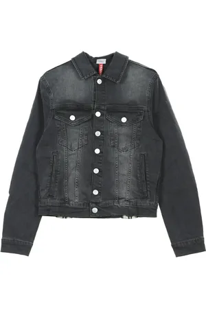 Kappa Jassen, Heren, Zwart, XL, Zwart/Beige Jeansjas Banda Boetino