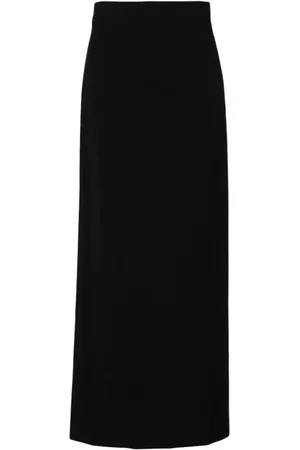 WARDROBE.NYC Rokken, Dames, Zwart, M, Wol, Zwarte Column Rok