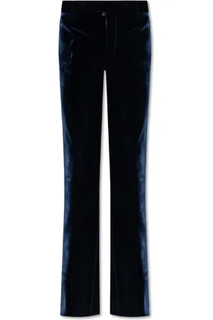 Dsquared2 Broeken, Heren, Blauw, S, Velours Broek