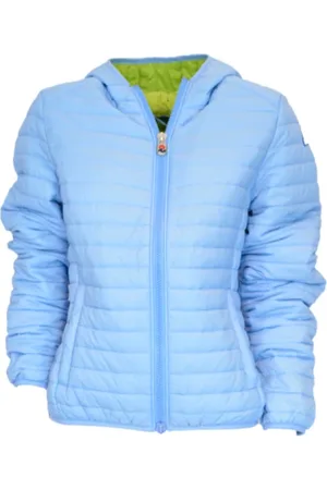 Invicta Jassen, Dames, Blauw, L, Nylon, Lichte gewatteerde jas met kleuraccent