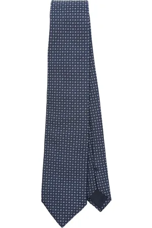 corneliani Accessoires, Heren, Blauw, ONE Size, Luxe Zijden Stropdas, Gemaakt in Italië