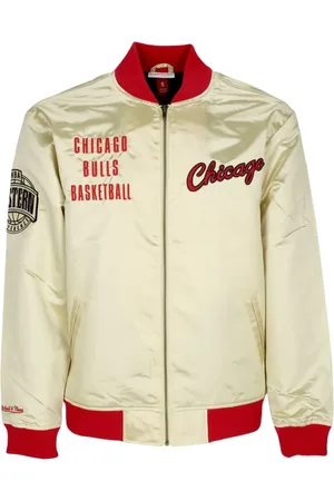 Mitchell & Ness Jassen, Heren, Geel, M, Katoen, Chicago Bulls NBA Team Bomber Jacket