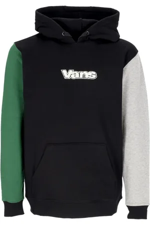 Vans Sweatshirts & Hoodies, Heren, Zwart, L, Katoen, Colorblock Hoodie Zwart/eden