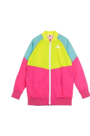Kappa Jassen, Dames, Veelkleurig, XS, Stijlvolle Windbreaker voor vrouwen in Lime/Groen