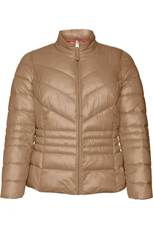 VERO MODA Jassen, Dames, Bruin, 3Xl, Korte Tiger Eye Jas | Freewear Bruin