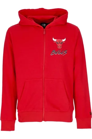 New Era Sweatshirts & Hoodies, Heren, Rood, S, Katoen, Chicago Bulls Zip Hoodie Rood