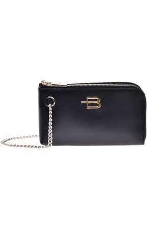 BALDININI Accessoires, Dames, Zwart, ONE Size, Leer, calfskin wallet