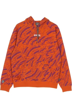 Octopus Sweatshirts & Hoodies, Heren, Oranje, S, Katoen, Sci-fi Oranje Hoodie Lange Mouw
