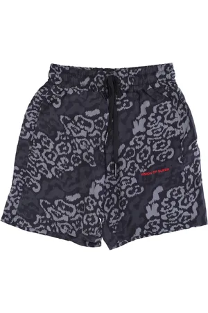 Vision Of Super Korte broeken, Heren, Zwart, S, Polyester, Luipaardprint Zwarte Shorts