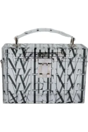 VALENTINO Pre-owned, Dames, Grijs, ONE Size, Pre-owned Plastic handbags