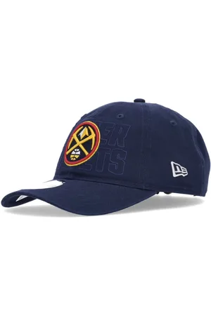 New Era Accessoires, unisex, Blauw, ONE Size, Katoen, Denver Nuggets Gebogen Klep Pet