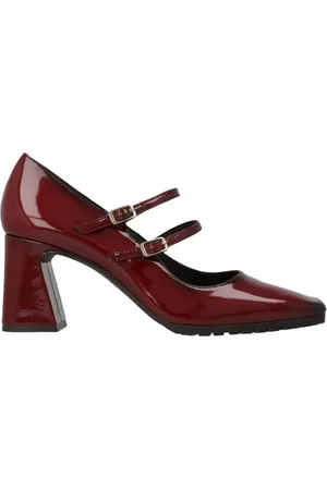 Lodi Schoenen, Dames, Rood, 36 EU, Leer, Bordeaux leren jurkschoenen voor vrouwen