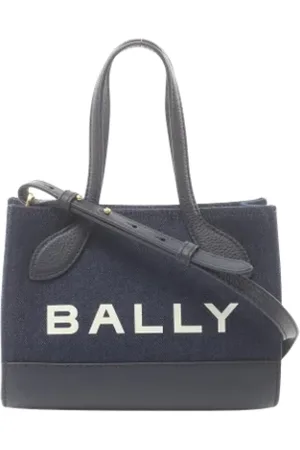 Bally Pre-owned, Dames, Blauw, ONE Size, Tweedehands leren handtassen