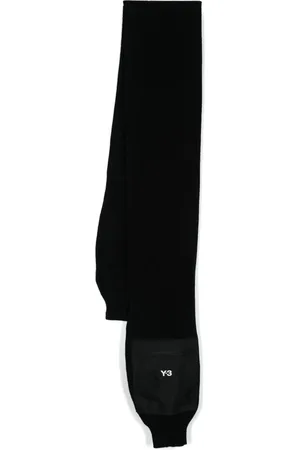 Y-3 Accessoires, Heren, Zwart, ONE Size, Katoen, Stijlvolle sjaal voor alle gelegenheden