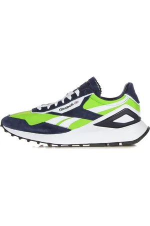 Reebok Schoenen, Heren, Veelkleurig, 44 EU, Nylon, Vintage Lage Sneaker Groen/Blauw/Wit