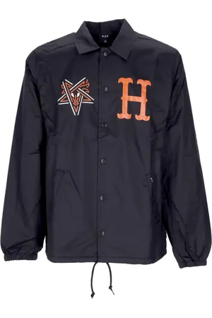 Huf Jassen, Heren, Zwart, S, Polyester, Waterafstotende Coachjas Zwart