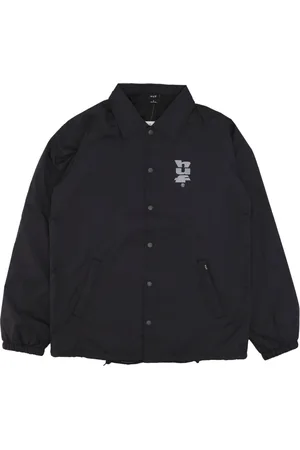 Huf Jassen, Heren, Zwart, S, Nylon, Zwarte Nylon Coach Jack Megablast