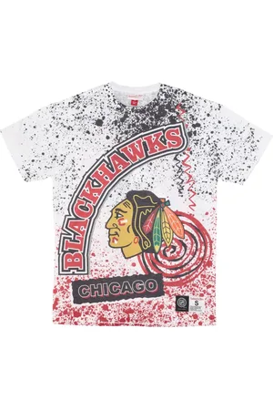 Mitchell & Ness Tops, Heren, Veelkleurig, M, Katoen, Chicago Blackhawks NHL Team T-shirt