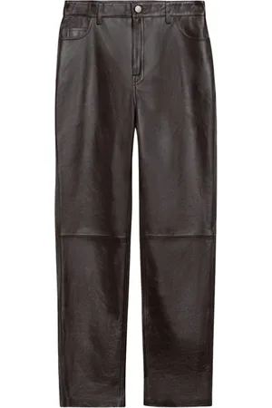 Ivy & Oak Broeken, Dames, Bruin, L, Leer, Lindsey Broek