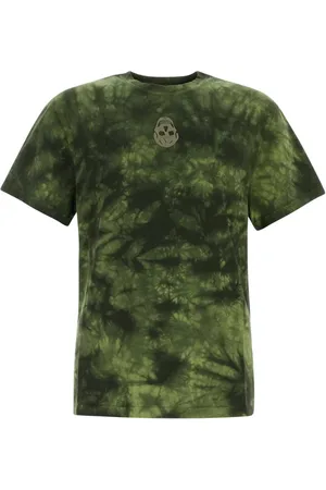 Alexander McQueen Tops, Heren, Groen, M, Katoen, Stijlvol Groen Katoenen T-shirt