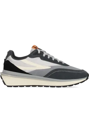 Fila Schoenen, Heren, Veelkleurig, 43 EU, Leer, Monument Lage Sneaker Vetersluiting