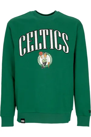 New Era Sweatshirts & Hoodies, Heren, Groen, L, Katoen, Boston Celtics Grafische Crewneck Sweatshirt