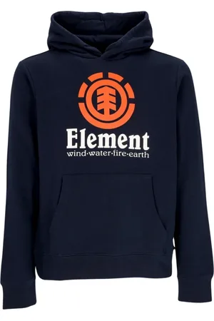 Element Sweatshirts & Hoodies, Heren, Blauw, S, Katoen, Verticale Hoodie Eclipse Navy