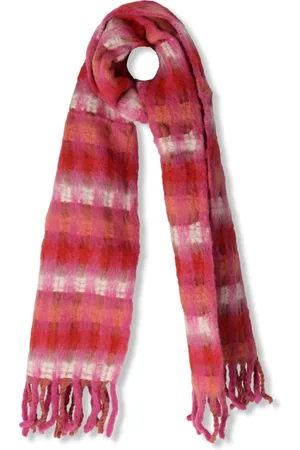 NOTRE-V Accessoires, Dames, Rood, ONE Size, Rood en Roze Acryl Sjaal Eleonora