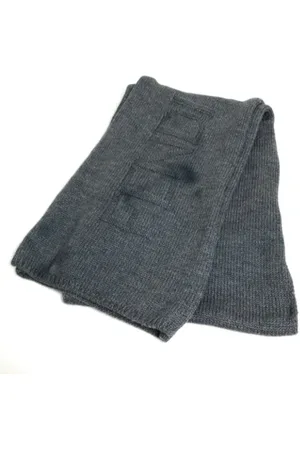 Fendi Pre-owned, Dames, Grijs, ONE Size, Wol, Pre-owned Wool scarves