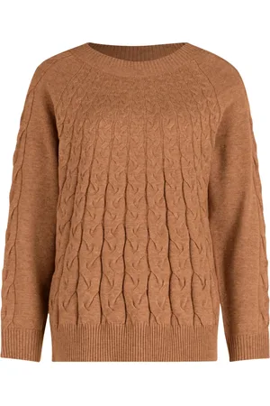 Betty Barclay Truien, Dames, Bruin, S, Polyester, Lange Mouw Gebreide Trui