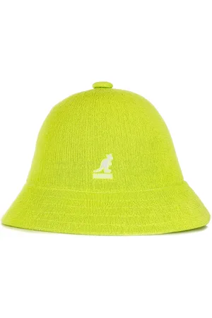 Kangol Accessoires, Heren, Groen, M, Polyester, Casual visserhoed in limoen