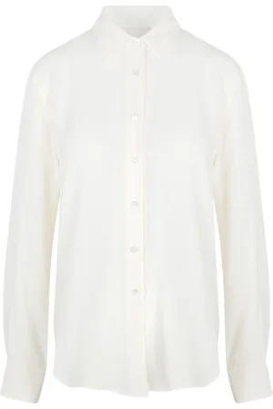 Jucca Blouses & Shirts, Dames, , S, Zijden Lange Mouw Klassieke Kraag Shirt