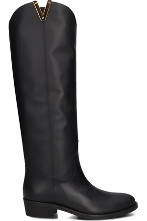 Via Roma Schoenen, Dames, Zwart, 39 EU, Suède, Zwarte Suède Malibu Laarzen