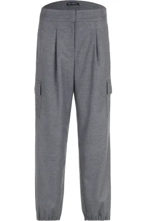 Betty Barclay Broeken, Dames, Grijs, L, High-Waist Effen Broek