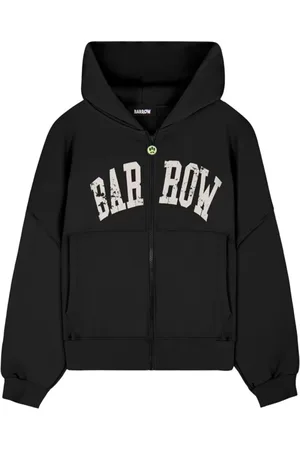 BARROW Sweatshirts & Hoodies, Heren, Zwart, S, Katoen, Zwarte Zip Hoodie