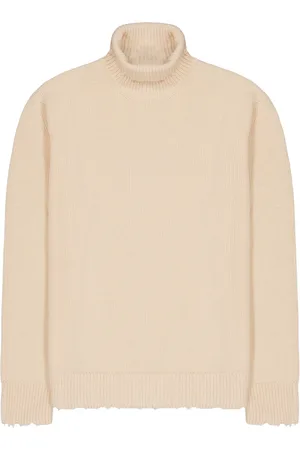 LANEUS Truien, Heren, , S, Wol, Turtleneck Sweater With Wool Breakages