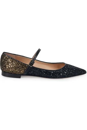 Prosperine Schoenen, Dames, Veelkleurig, 37 EU, Glitter Puntige Platte Schoenen