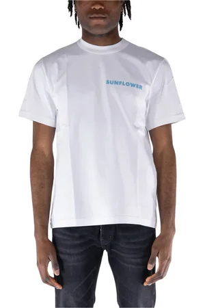 Sunflower Tops, Heren, Wit, M, Katoen, Logo Tee Master Style T-Shirt