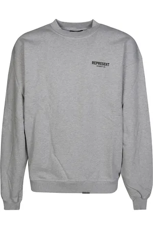 Represent Sweatshirts & Hoodies, Heren, Grijs, L, Katoen, Base Logo Sweatshirt