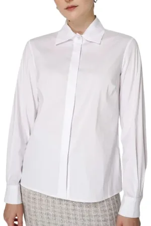 D.EXTERIOR Blouses & Shirts, Dames, Wit, S, Wit Overhemd voor Mannen