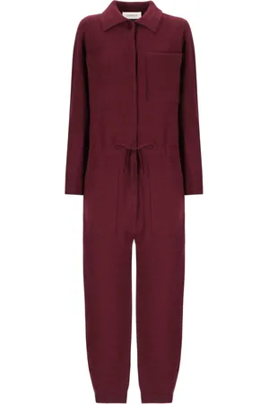 LANEUS Jumpsuits & Playsuits, Dames, Rood, S, Wol, Comfortabele pasvorm in wol en angora