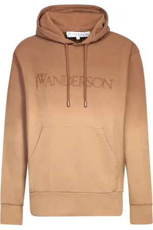 J.W.Anderson Sweatshirts & Hoodies, Heren, Bruin, M, Katoen, Bruine Hoodie met Kangoeroezak