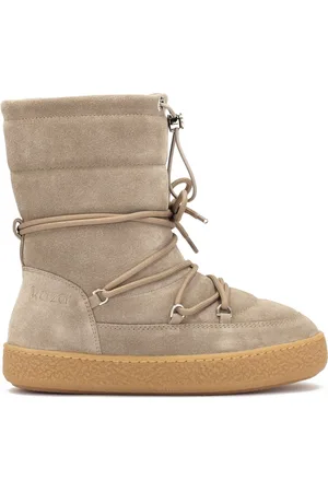 Kazar Schoenen, Dames, , 36 EU, Leer, Geïsoleerde sneeuwlaarzen in taupe kleur