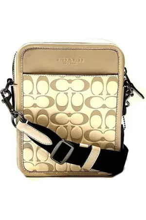 Coach Pre-owned, Heren, , ONE Size, Pre-owned Linen shoulder-bags