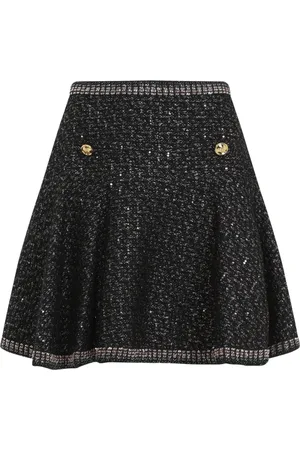 Giambattista Valli Rokken, Dames, Zwart, S, Katoen, Zwarte Korte Rok Damesmode