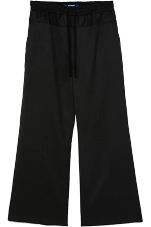 JUNYA WATANABE Broeken, Heren, Zwart, L, Wol, Stijlvolle Broek