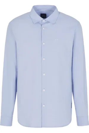 Armani Exchange Overhemden, Heren, Blauw, S, Blauw Overhemd