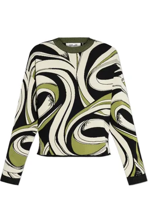 Diane von Furstenberg Truien, Dames, Veelkleurig, S, Wol, Gebreide trui met patroon