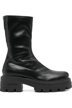 Sergio Rossi Schoenen, Dames, Zwart, 39 EU, Zwarte rits Monobloc laars